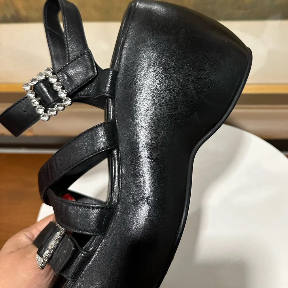 🌸FREE PEOPLE 🌸 Brooklyn Ankle Strap Platform Sandal Size: 10